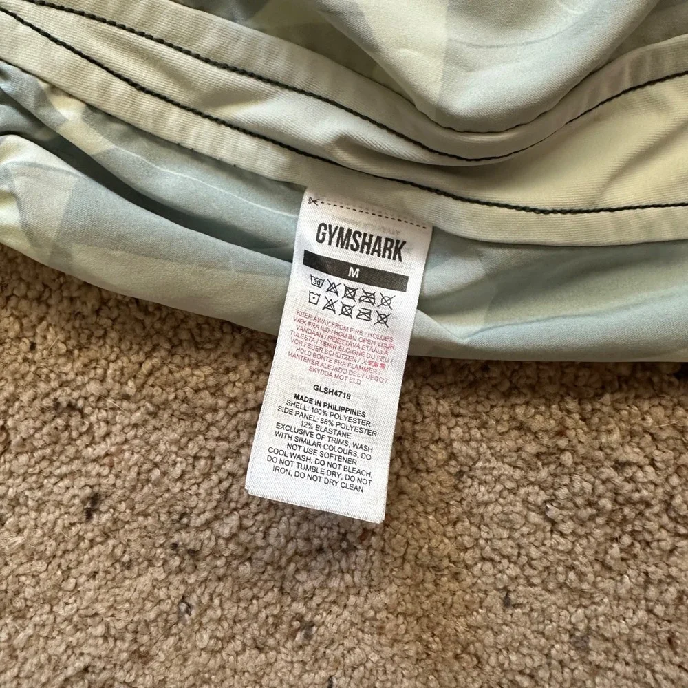 Gymshark Running Shorts Geometric Print Athletic Gym Activewear Medium - Picture 8 of 8